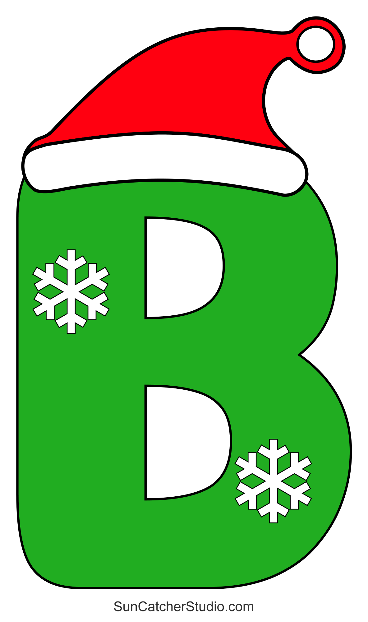 christmas font (printable alphabet letters & clipart) – free